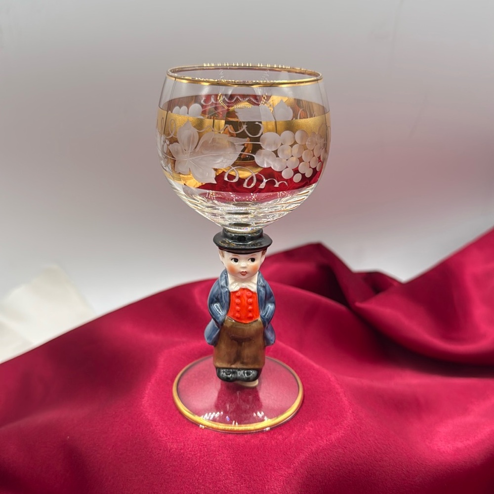 Goebel “Hummel” Wine Goblet. “Made is West Germany” sticker.